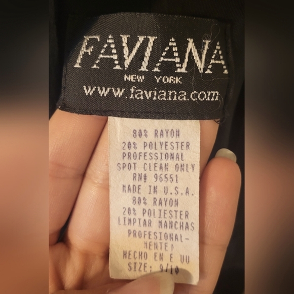 Beautiful Faviana New York Black Evening Gown - Picture 3 of 3